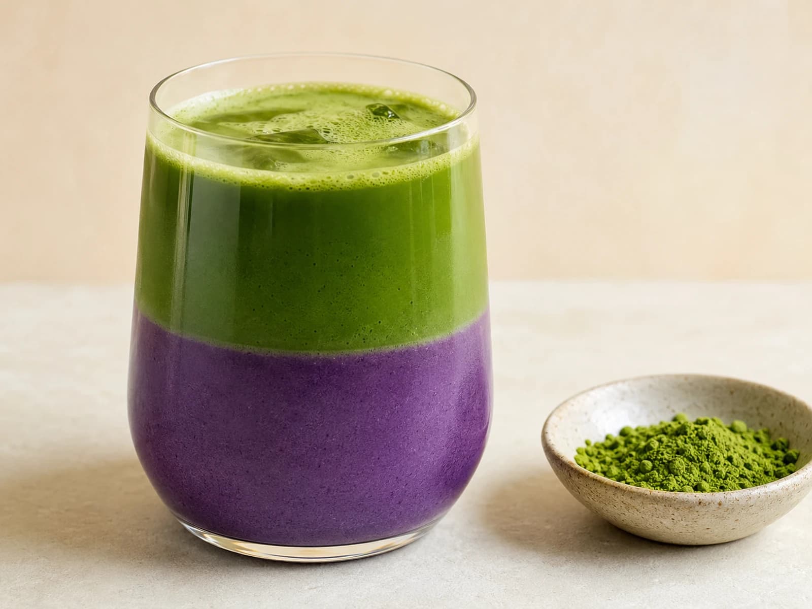 Ube Matcha Latte